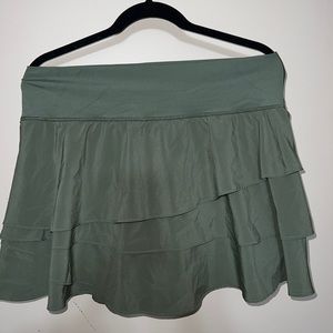 Aerie offline army green tennis skirt
